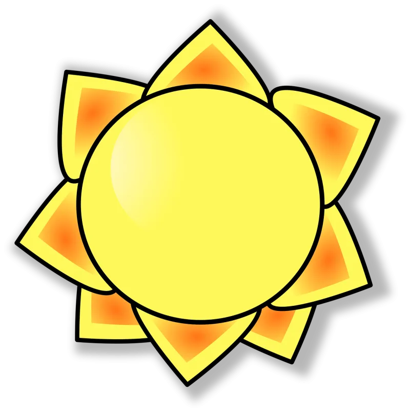 Sun Sunshine Sky Stickdatei – Natur