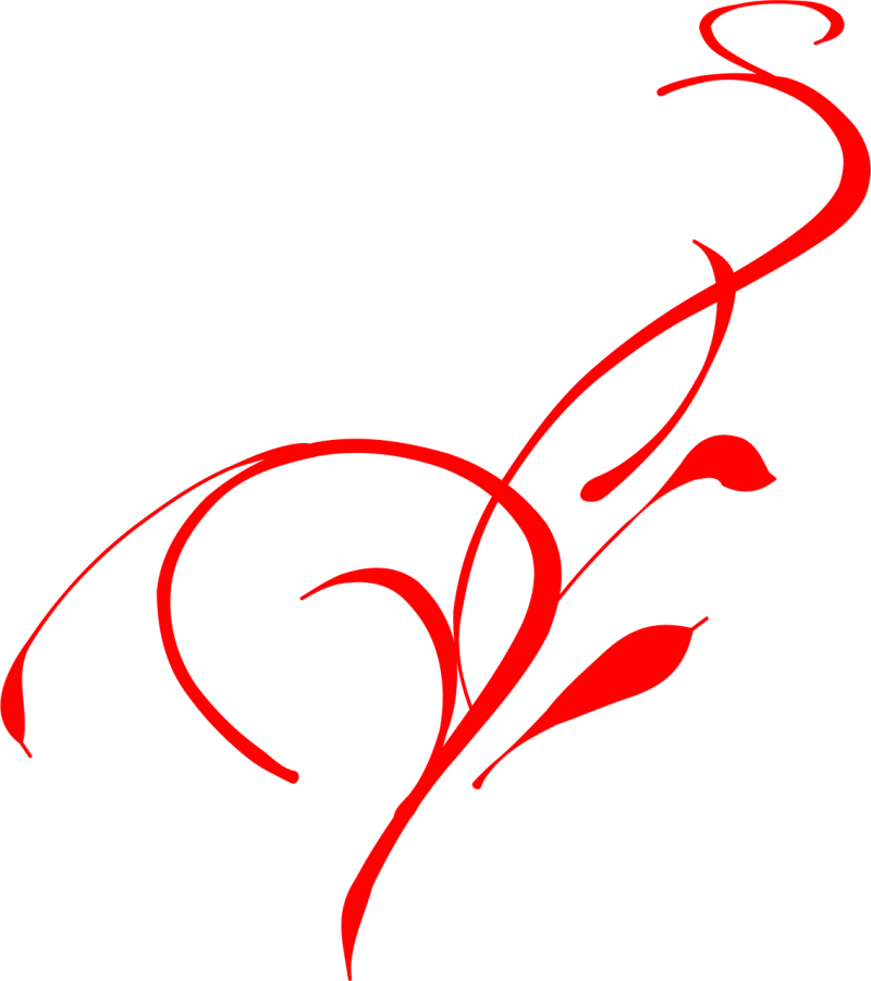 Floral Nature Red Stickdatei – Blumen