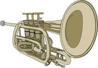 Trumpet Horn Musical instrument Stickdatei
