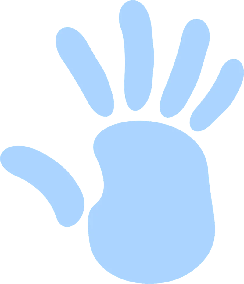 Hand Fingers Palm Stickdatei – Natur