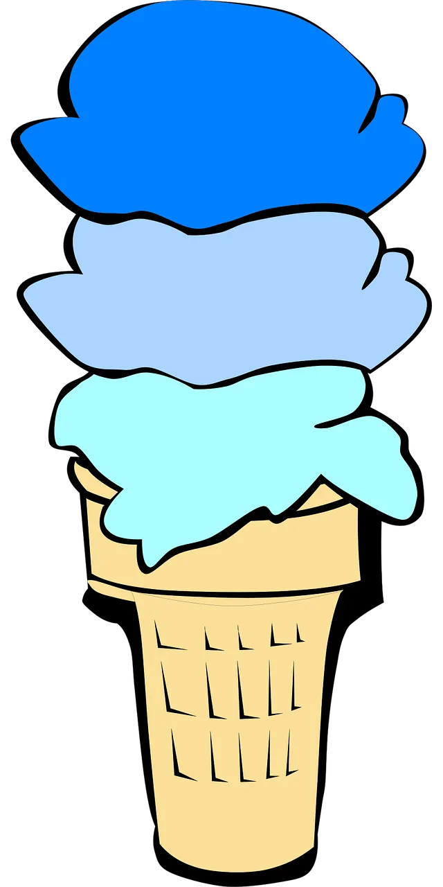 Cone Ice cream Ice Stickdatei – Kinder