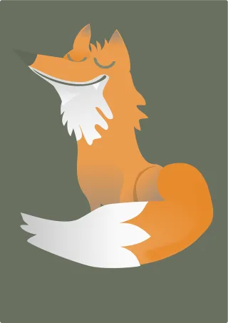 Graphic design Fox Wildlife Stickdatei