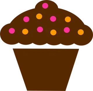 Cup cake Brown Cake Stickdatei