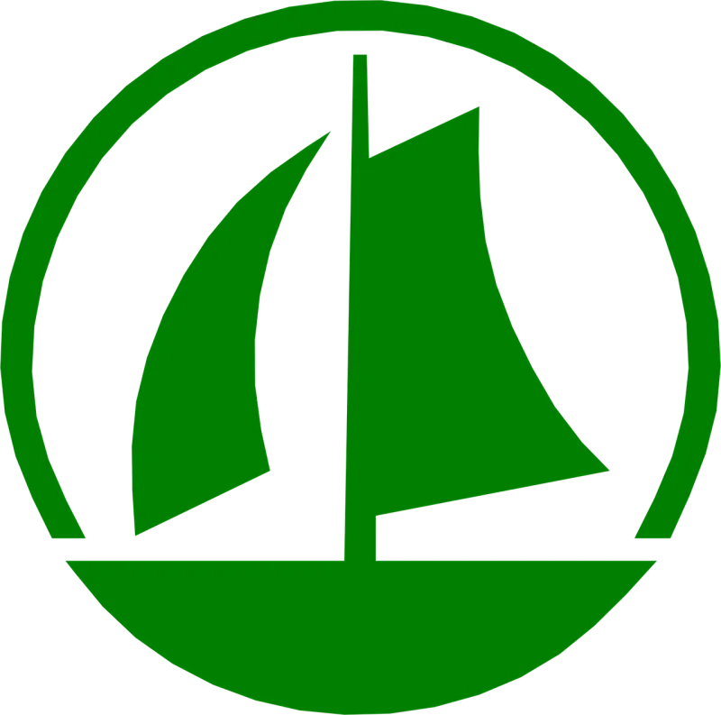 Boat Green Silhouette Stickdatei – Fahrzeuge