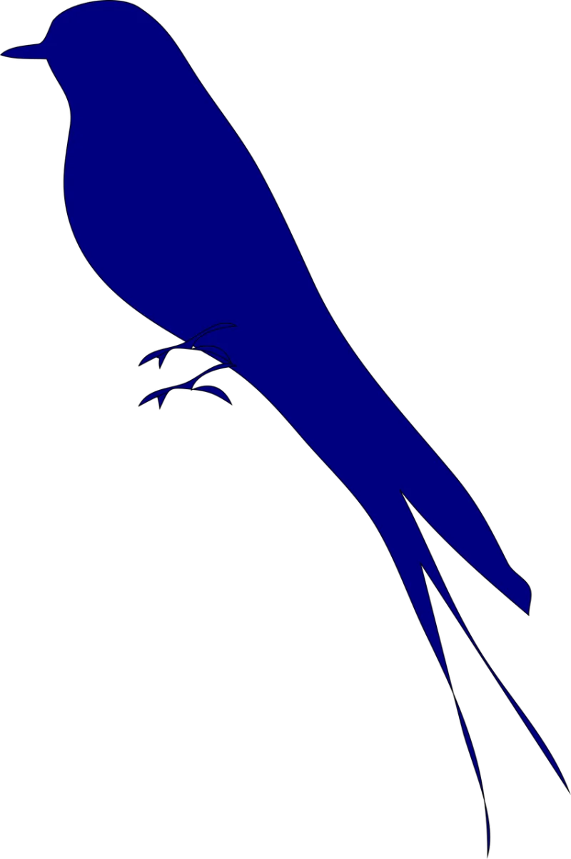 Love bird Bird Blue Stickdatei – Tiere