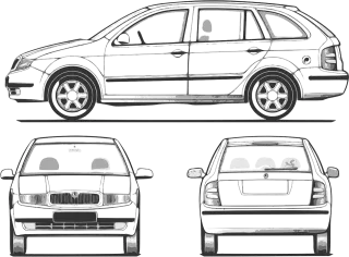 Automobile Car Suv Stickdatei