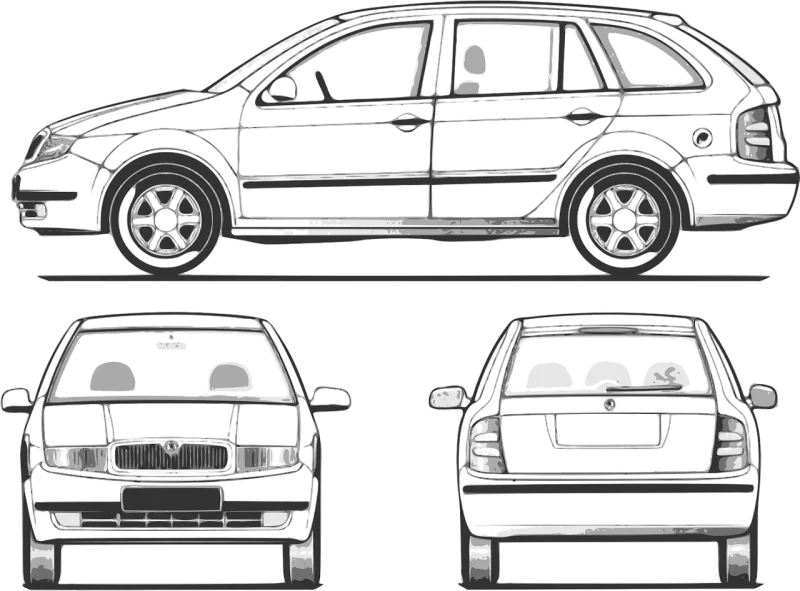 Automobile Car Suv Stickdatei – Fahrzeuge