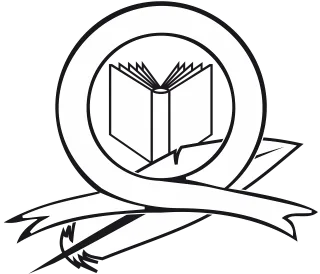 Book Logo Ribbon Stickdatei