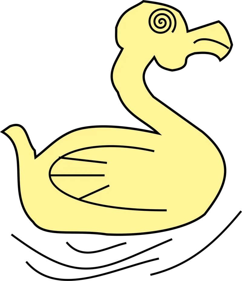 Duck Yellow Swimming Stickdatei – Sport