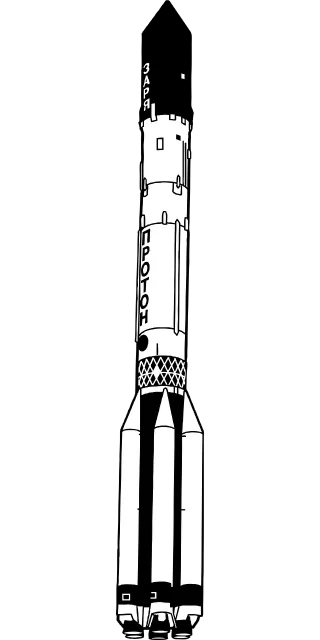 Rocket Rocketship Spacecraft Stickdatei