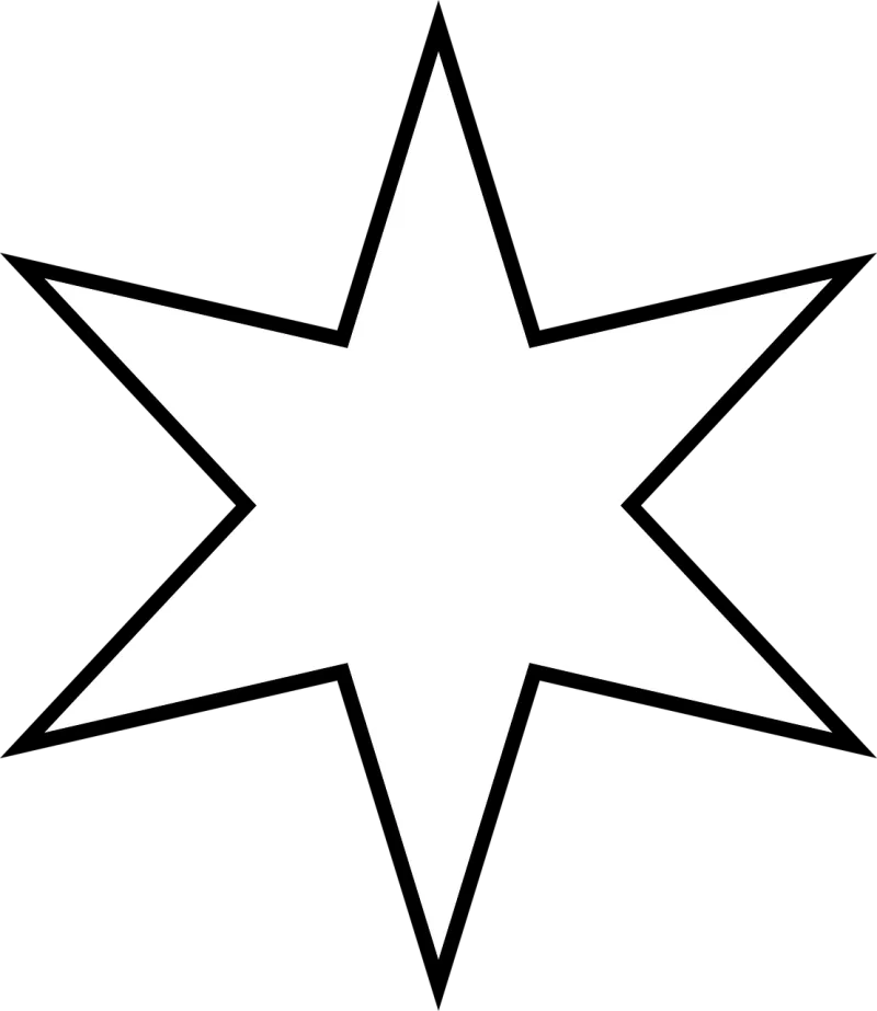 Six pointed star Moravian star Star polygon Stickdatei – Weihnachten