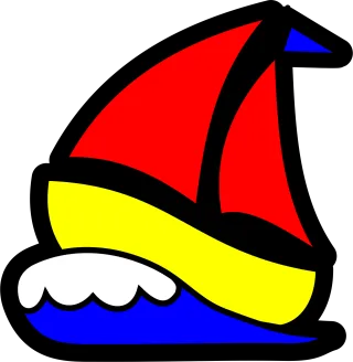 Sailboat Nature Waves Stickdatei