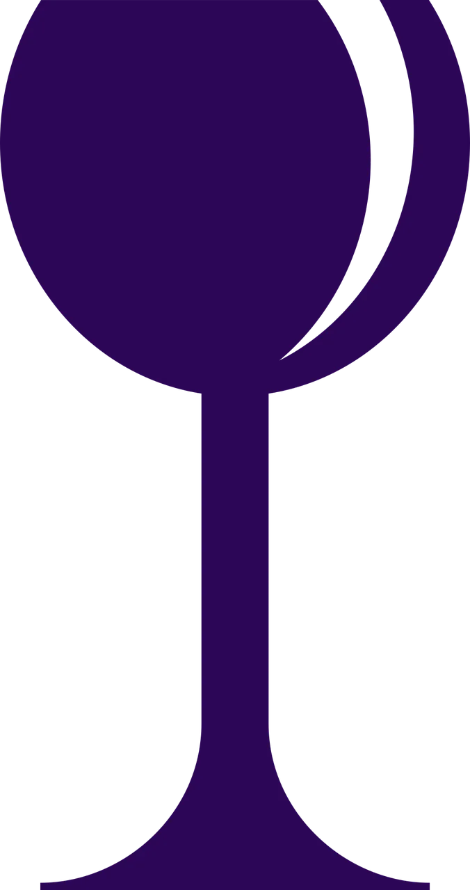 Glass Wine Purple Stickdatei – Essen & Trinken