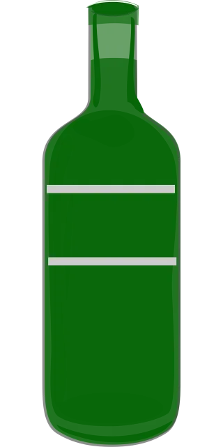 Bottle Wine Label Stickdatei