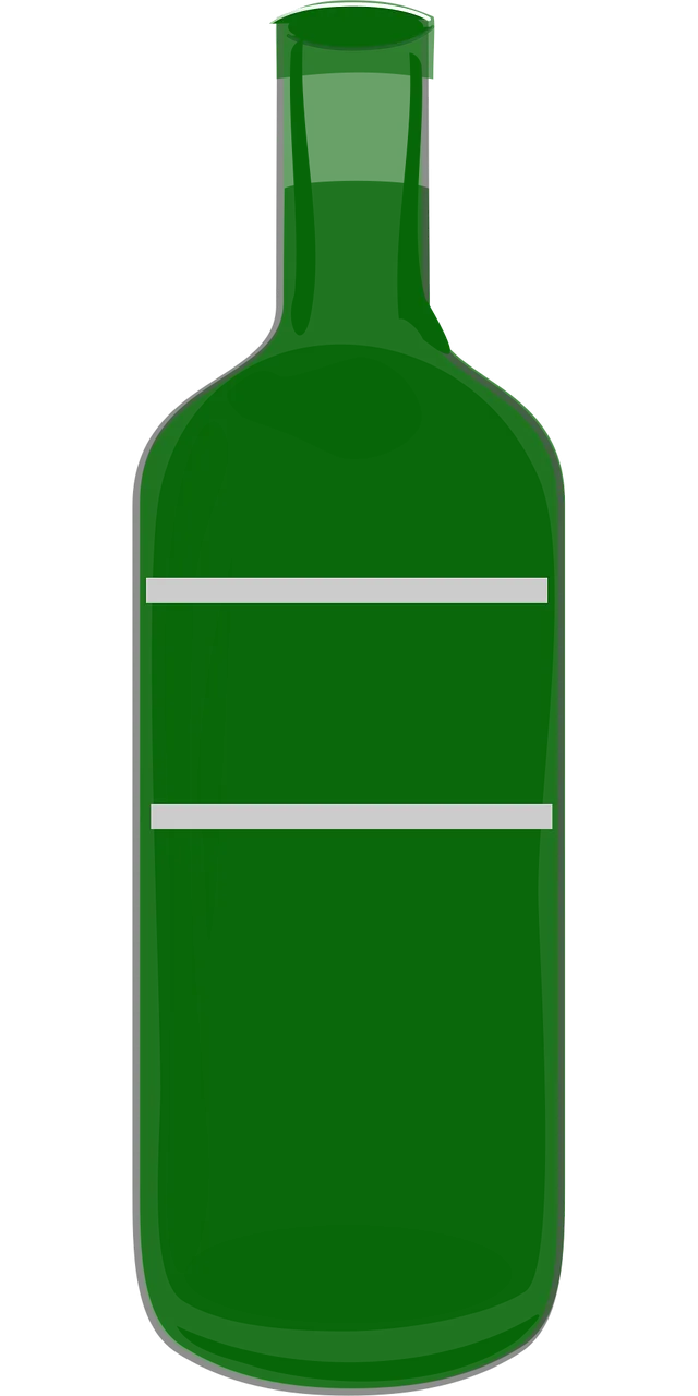 Bottle Wine Label Stickdatei – Essen & Trinken