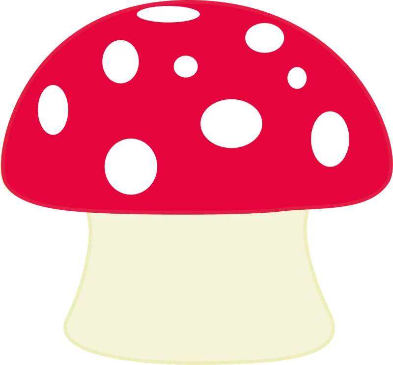 Mushroom Toadstool Dotted Stickdatei – Natur