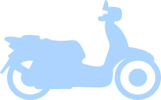 Scooter Blue Vehicle Stickdatei