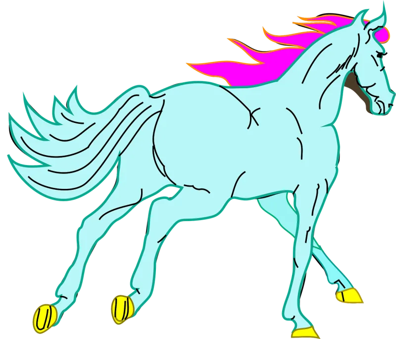 Horse Fantasy Pink mane Stickdatei – Sport
