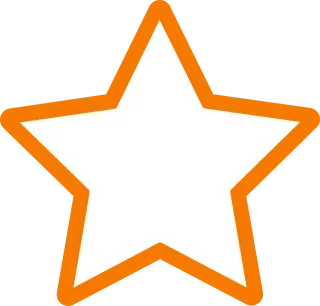 Star Favorite Orange Stickdatei