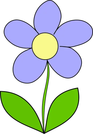 Daisy Purple Flower Stickdatei