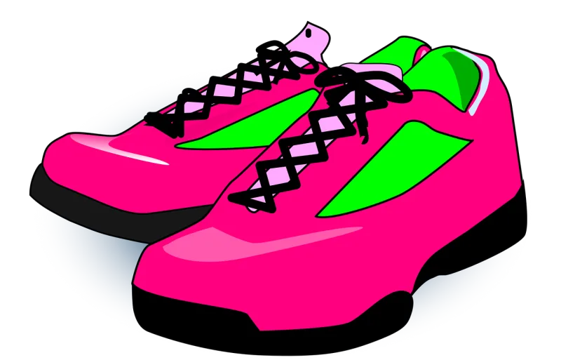 Shoes Sneakers Pink Stickdatei – Sport
