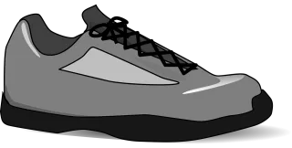 Tennis-shoe Isolated Grey Stickdatei