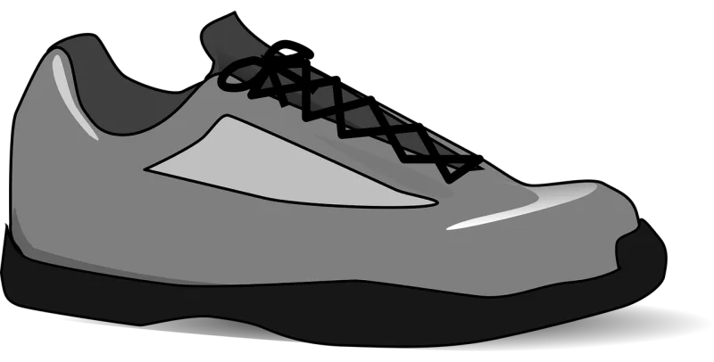 Tennis-shoe Isolated Grey Stickdatei – Sport