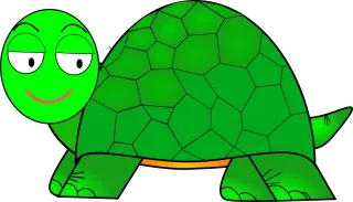 Turtle Cartoon Cute Stickdatei