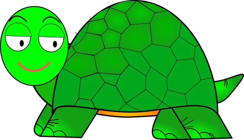 Turtle Cartoon Cute Stickdatei – Tiere