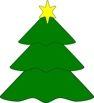 Tree Star Christmas Stickdatei