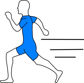 Runner Drawing Isolated Stickdatei