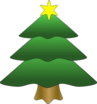 Tree Christmas Star Stickdatei