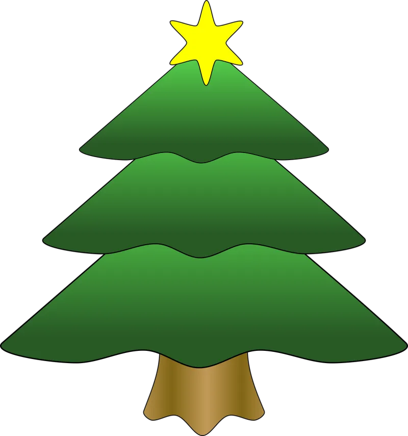 Tree Christmas Star Stickdatei – Weihnachten