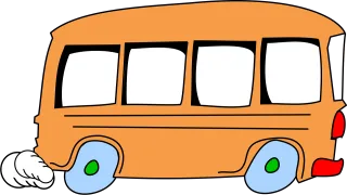 Bus Cartoon Speeding Stickdatei