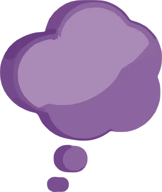 Thinking Cloud Bubble Stickdatei