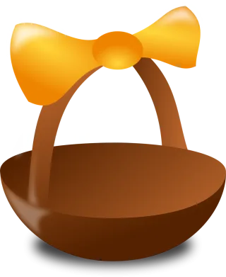 Basket Bow Gift Stickdatei