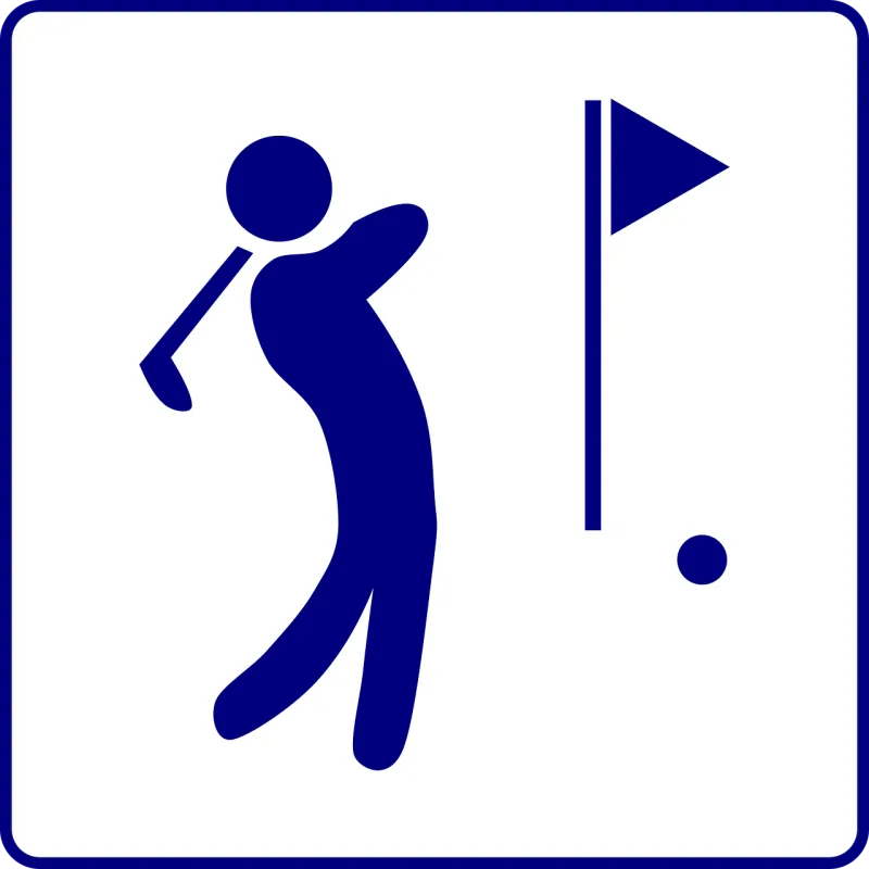 Golf Course Player Stickdatei – Sport