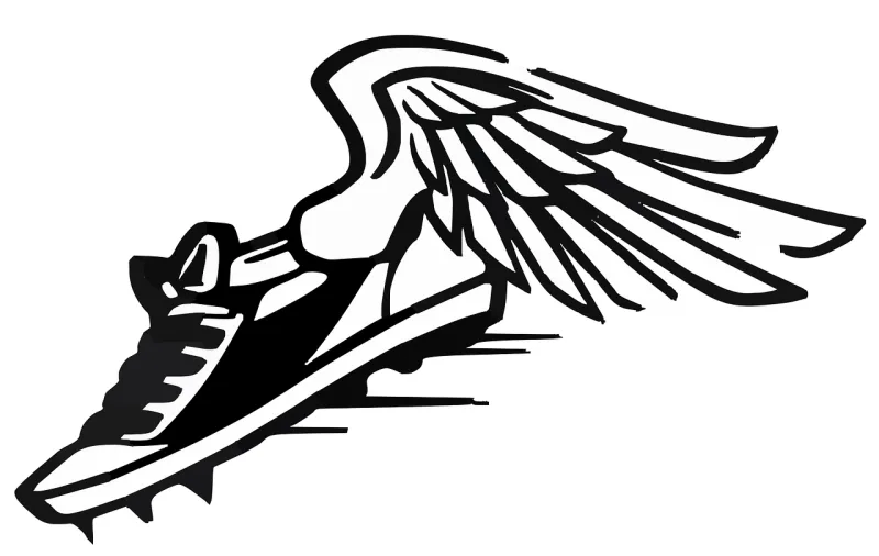 Running shoes Speed Wings Stickdatei – Sport