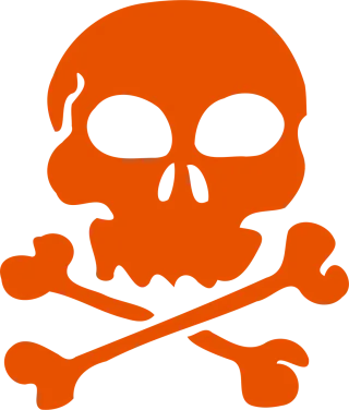 Skull Bones Pirate Stickdatei