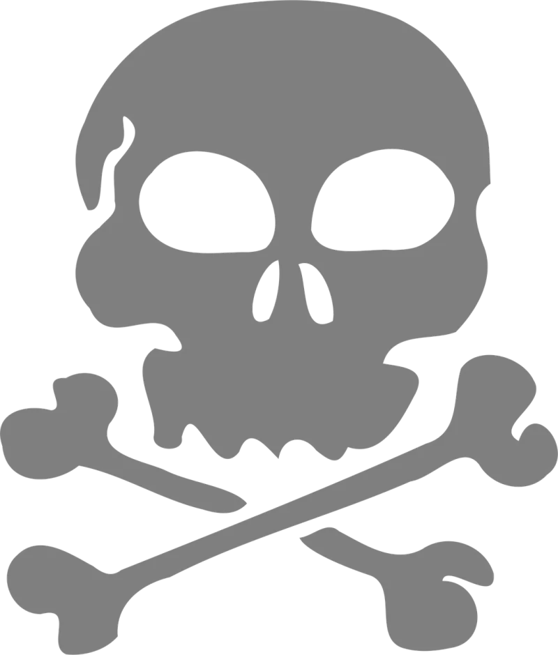 Skull Bones Pirate Stickdatei – Kinder
