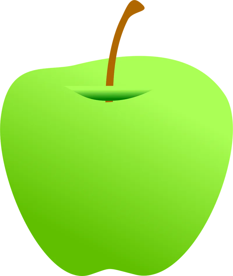 Apple School Green Stickdatei – Essen & Trinken