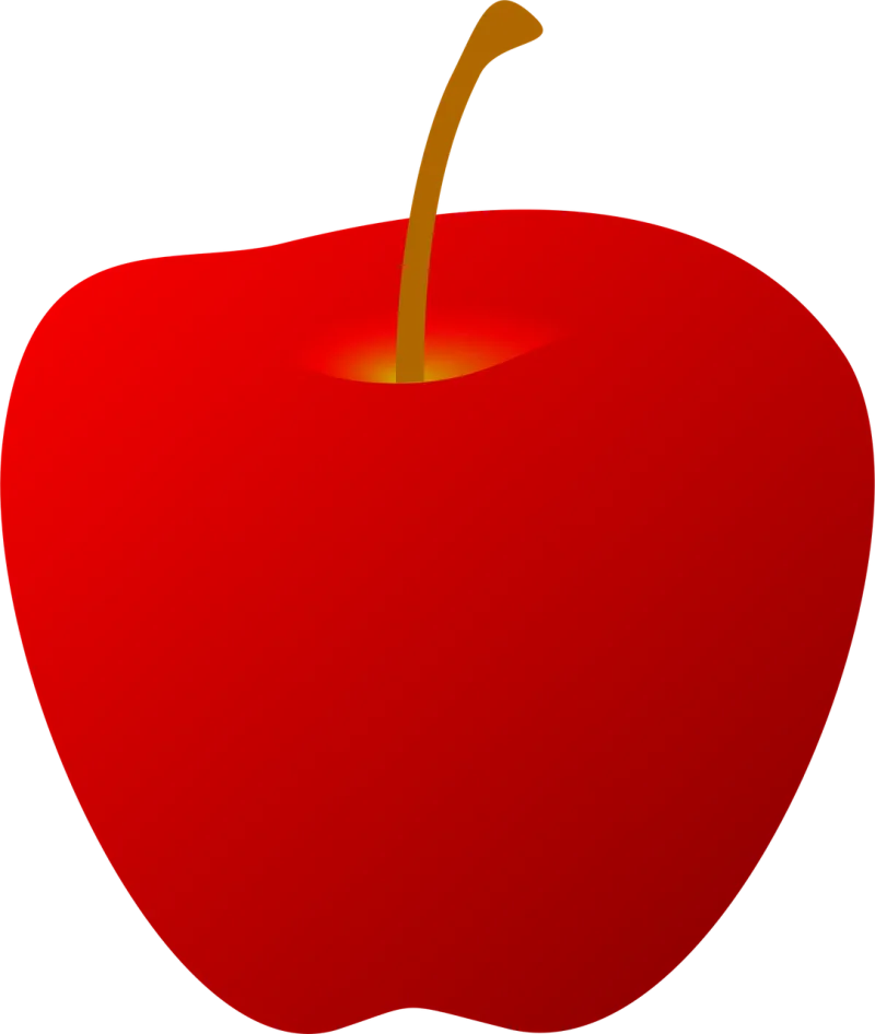 Apple Red School Stickdatei – Essen & Trinken
