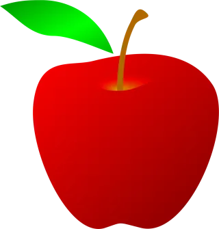 Apple Red School Stickdatei