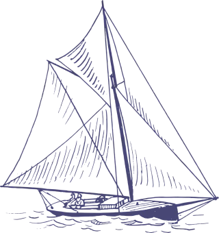 Yacht Boat Blue Stickdatei