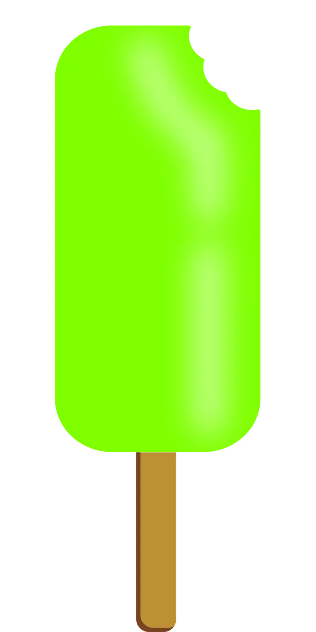 Popsicle Green Nature Stickdatei – Essen & Trinken