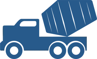 Truck Blue Mixer Stickdatei