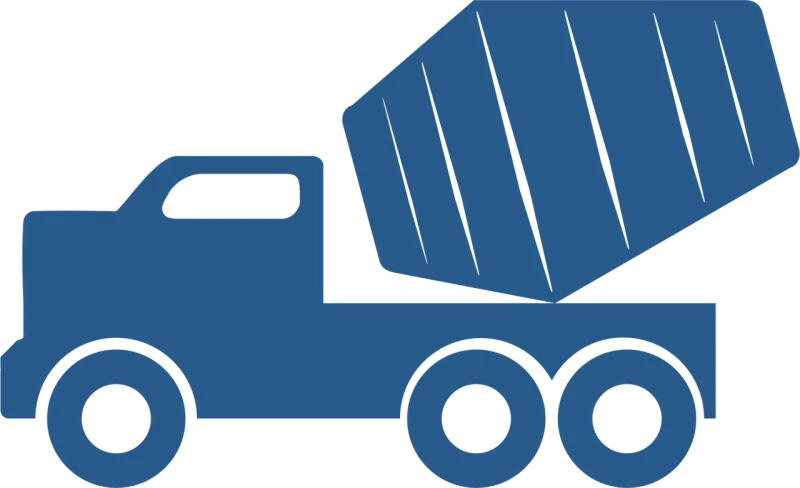 Truck Blue Mixer Stickdatei – Fahrzeuge