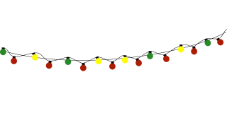 Christmas String Lights Stickdatei