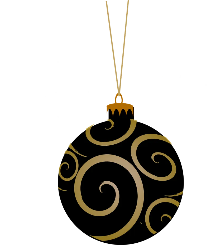 Bauble Black Tree Stickdatei – Weihnachten