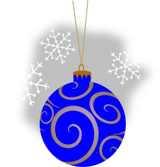 Bauble Blue Christmas Stickdatei
